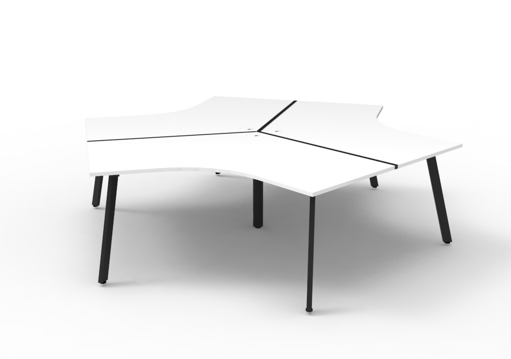 Eternity 3 Person 120 Degree Workstation